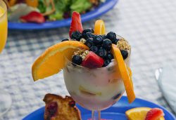 Parfait from Over Easy Cafe on Sanibel Island in Florida